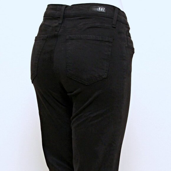 Kut from the Kloth Amy Crop Straight Leg Pants with Raw Hems - Picture 7 of 9